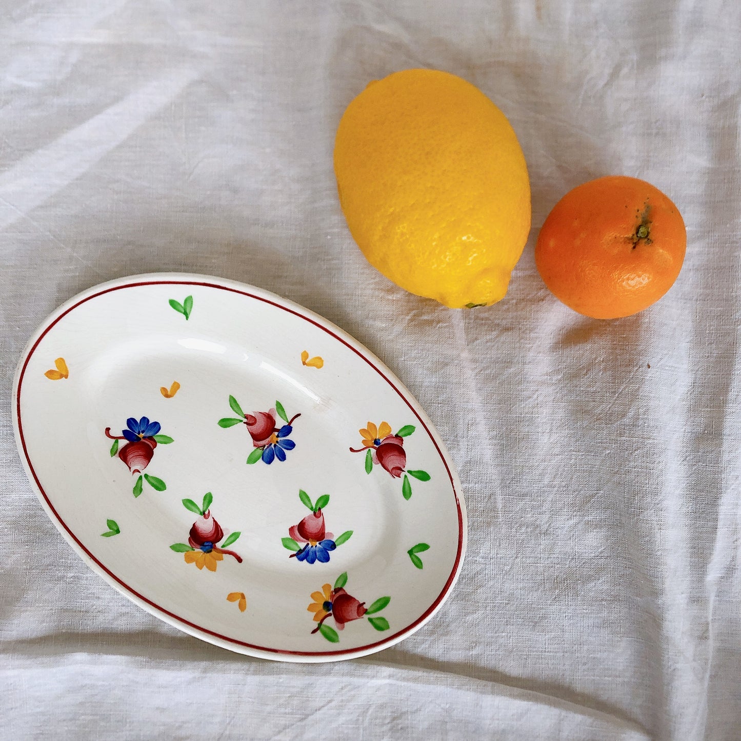 ジアン GIEN ラヴィエ 『VAL DE LOIRE』 フランスアンティーク食器 ビンテージ食器 ブロカント 蚤の市