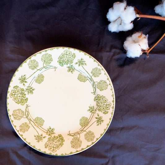 U&Cサルグミンヌ ”GERANIUM” ゼラニウム デザートプレート B フランスアンティーク食器 ブロカント 蚤の市