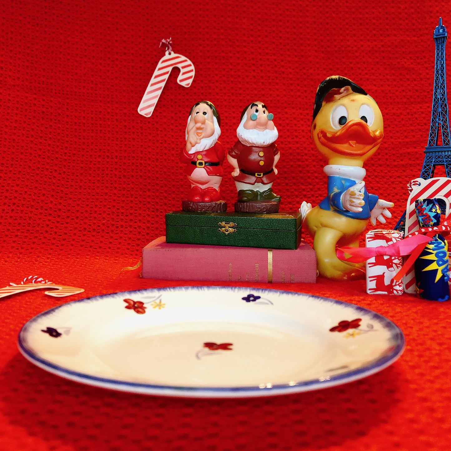ディゴワンサルグミンヌ 『マリールー』 ディナープレート・平皿 C フランスアンティーク・ヴィンテージ食器 ブロカント 蚤の市