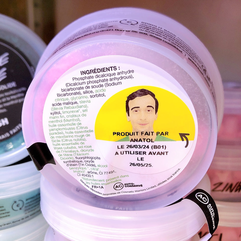 LUSH ラッシュ マウスウォッシュタブレット 8個セット クレームドマント45g ジングZING! マウスウォッシュ オーラルケア 口臭ケア