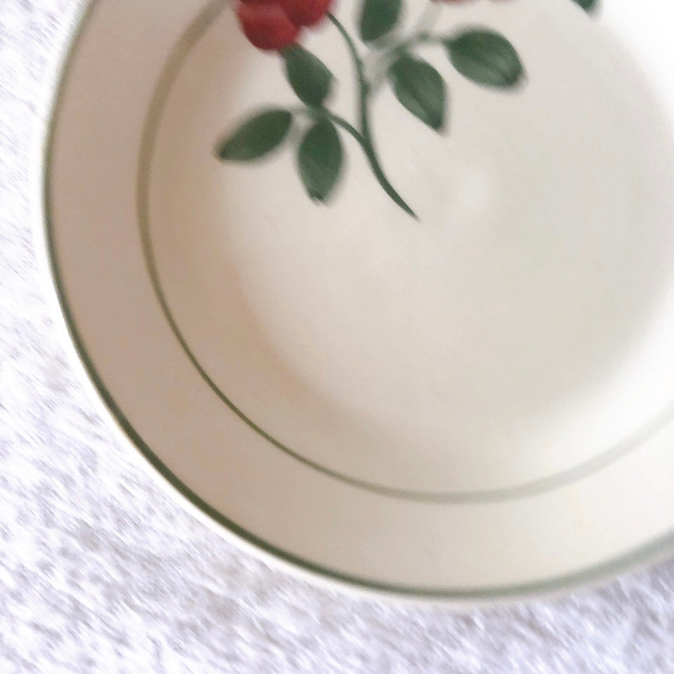 ショワジールロワ HB & Cie Choisy le Roi『ローズ』ディネット ディナープレート 平皿 B フランスアンティーク食器 ブロカントアンティーク 蚤の市