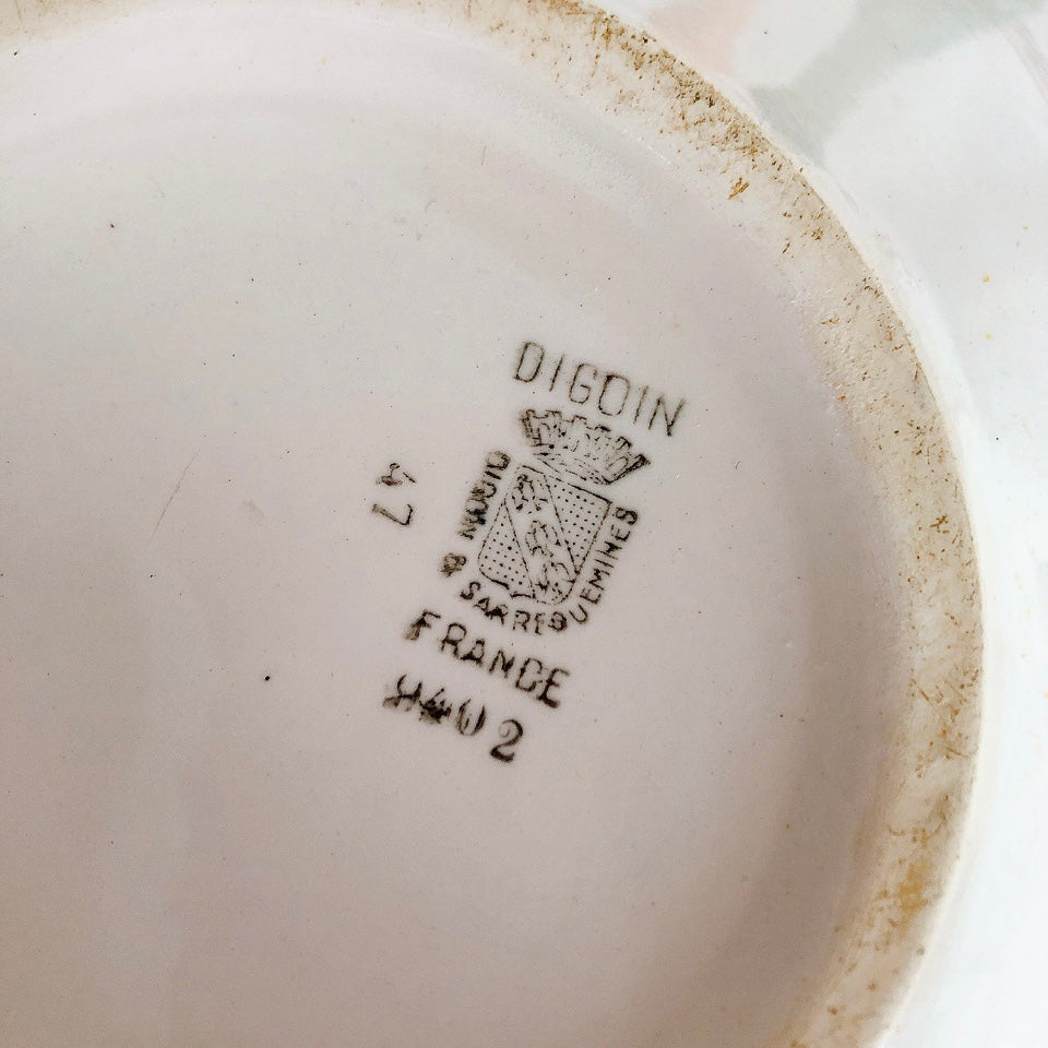 ディゴワンサルグミンヌ バスク柄 スーピエール フランスアンティーク食器 フランス蚤の市 ブロカントアンティークス バスクアンティーク