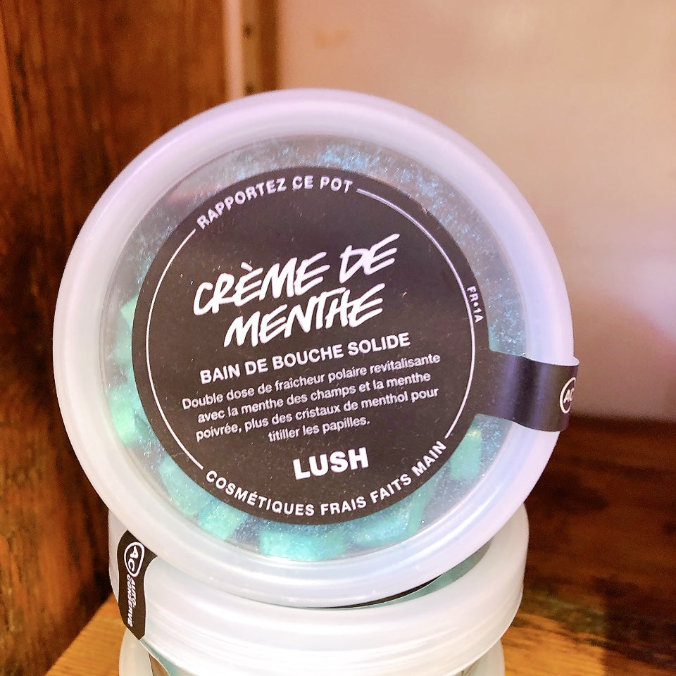 LUSH　ラッシュ　マウスウォッシュタブレット　クレームドマント45ｇ　マウスウォッシュ　オーラルケア　口臭ケア