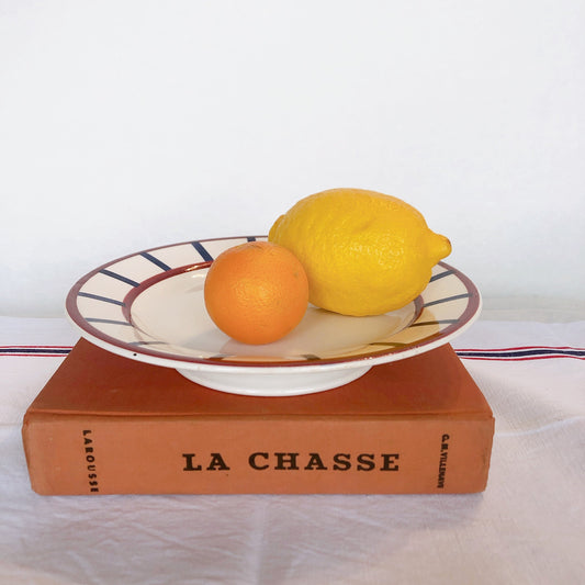 ご予約 HBCM Béarn ベアン クレイユモントロー バスク柄 コンポート皿 コンポティエ ケーキスタンド「レッドx他8点 ブルー」a フランスアンティーク食器 ブロカント 蚤の市 バスク柄アンティーク