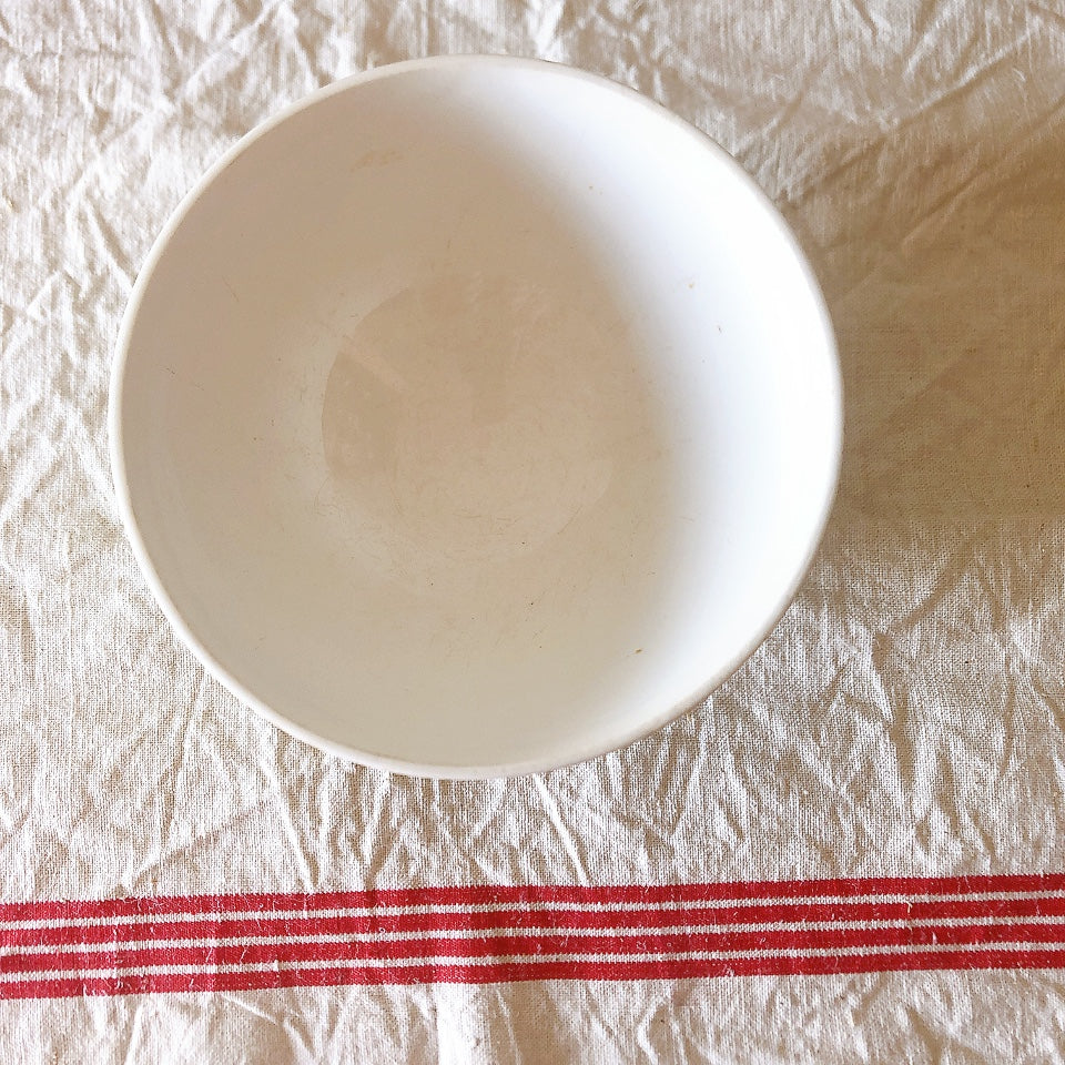 フランスアンティーク Luneville リュネヴィル カフェオレボール バンブーグリーン アンティーク食器 ヴィンテージカフェオレボウル