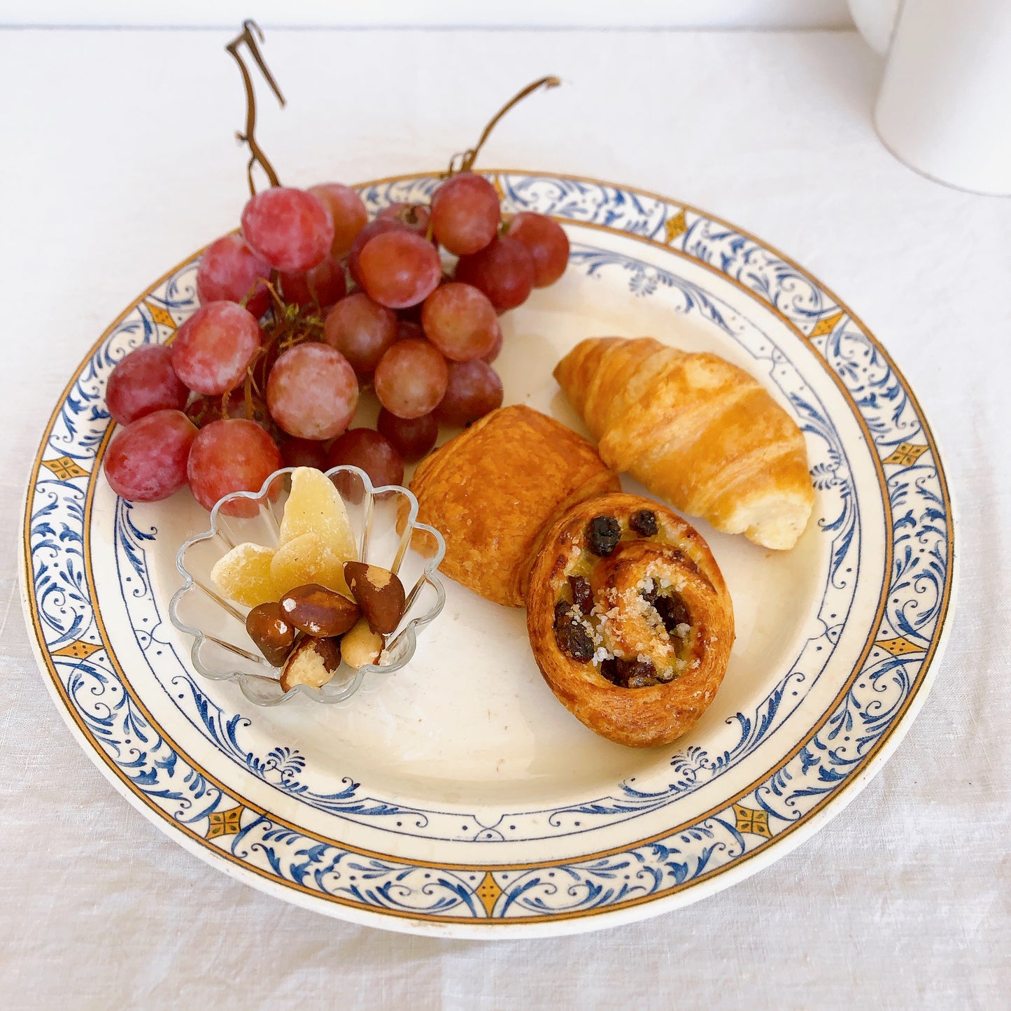 クレイユモントロー 大皿『COLBERT』コルベール フランスアンティークプレート アンティーク食器 フランスブロカント・蚤の市