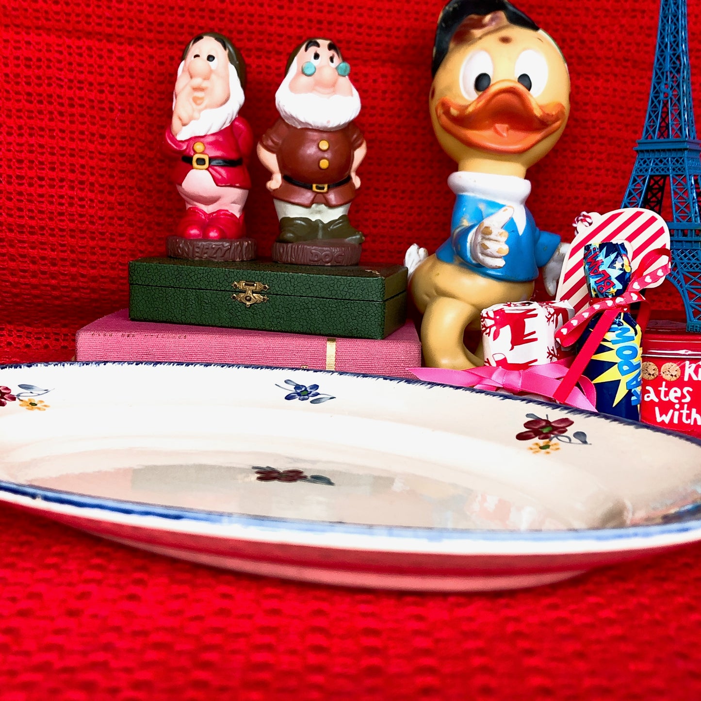 ディゴワンサルグミンヌ 『マリールー』 楕円形大皿 オーバルプレート フランスアンティーク・ヴィンテージ食器 ブロカント 蚤の市