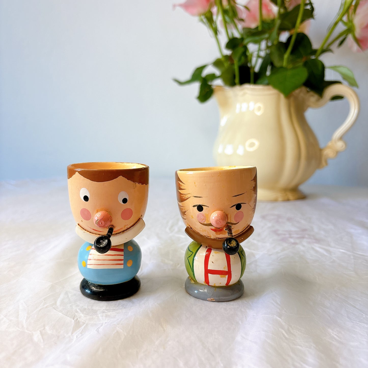 フランス 木製コクティエ エッグスタンド フランスアンティークキッチン雑貨 ブロカント 蚤の市