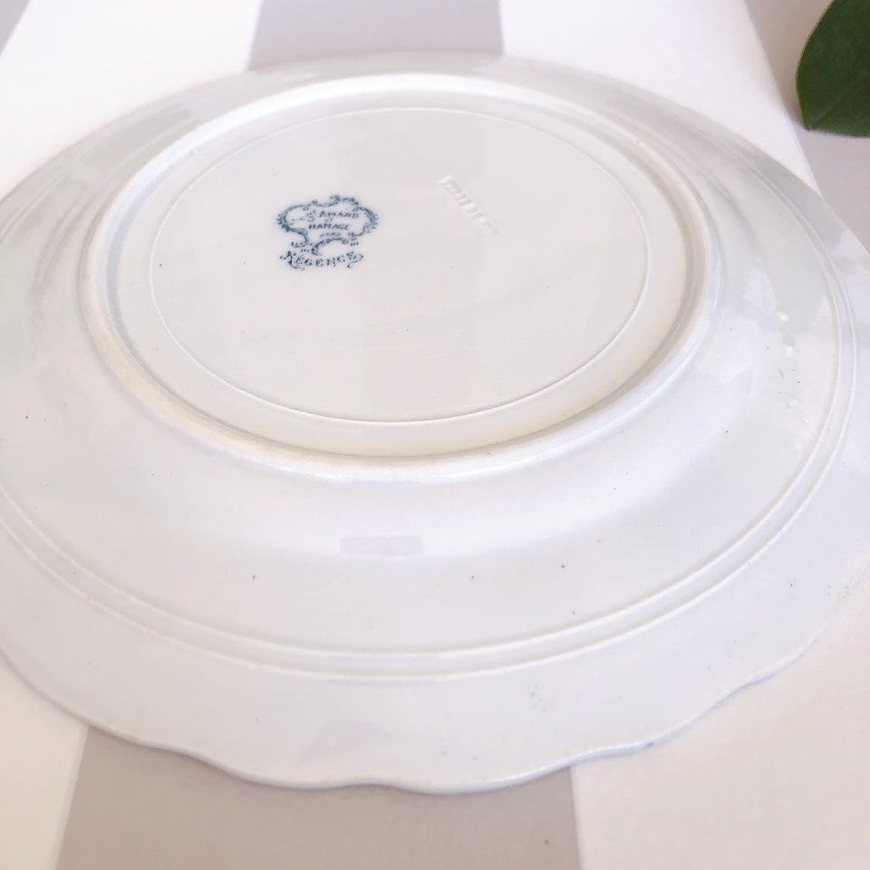サンタマンアマージュREGENCE(レジャンス) ディナープレート B フランスアンティーク食器 ブロカント 蚤の市