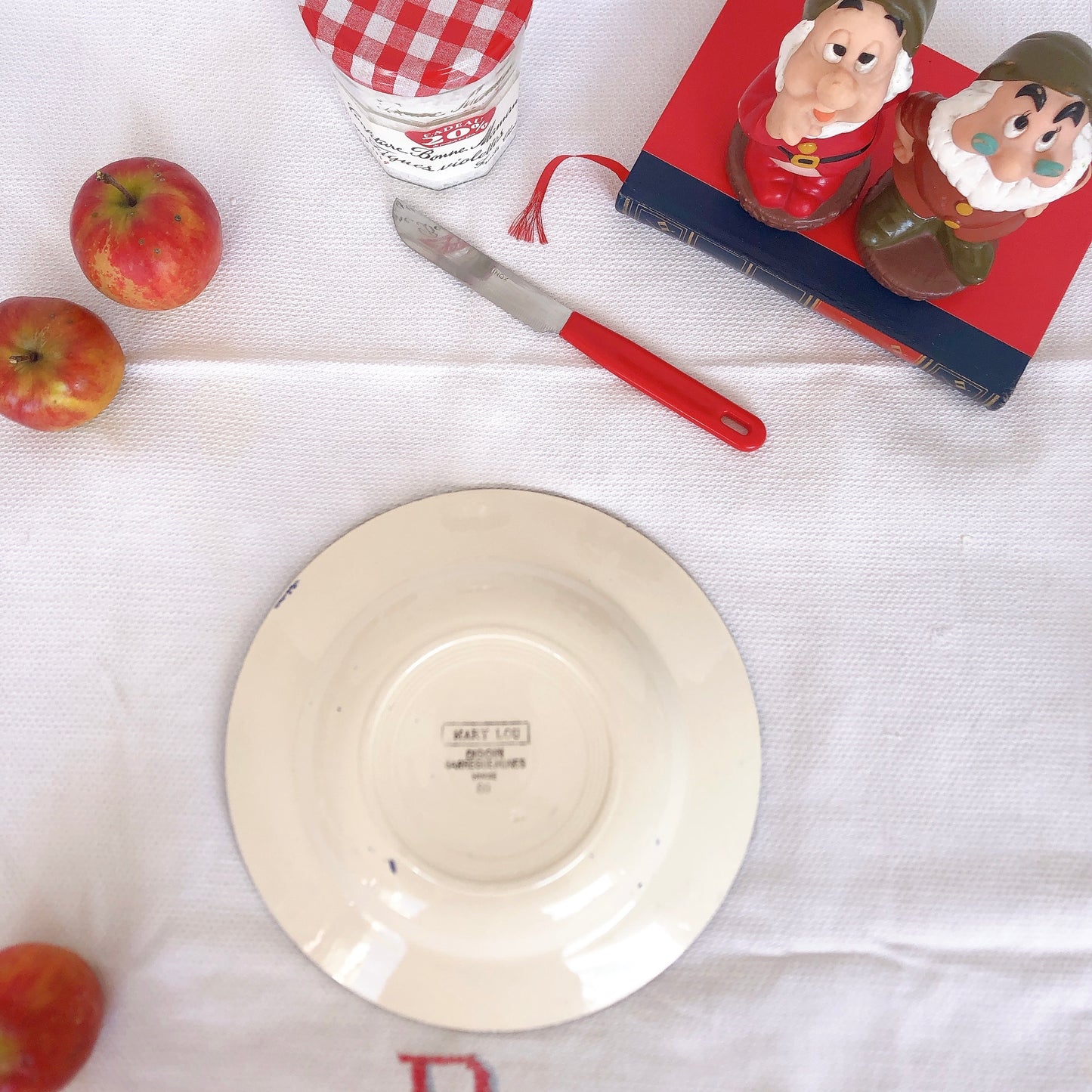 ディゴワンサルグミンヌ 『マリールー』 スーププレート・深皿 D フランスアンティーク・ヴィンテージ食器 ブロカント 蚤の市