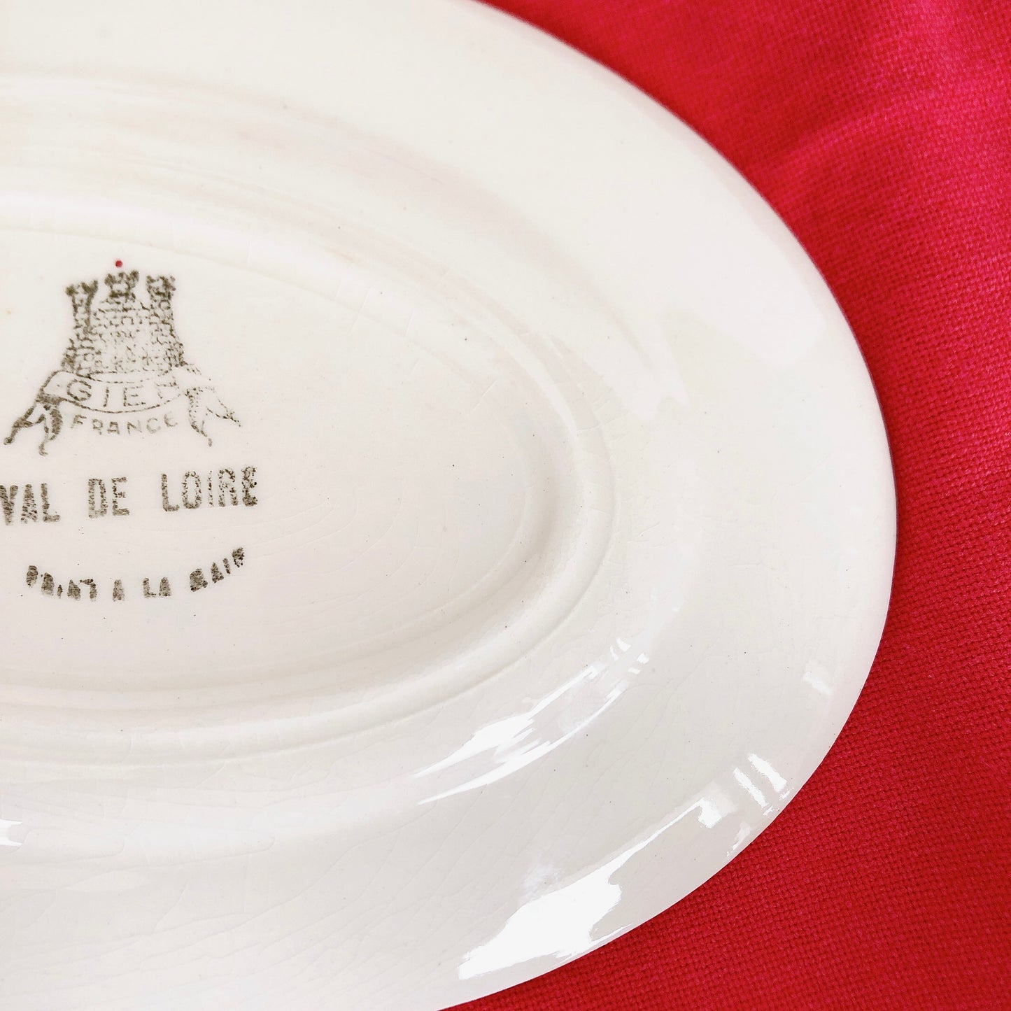 ジアン GIEN ラヴィエ 『VAL DE LOIRE』 フランスアンティーク食器 ビンテージ食器 ブロカント 蚤の市