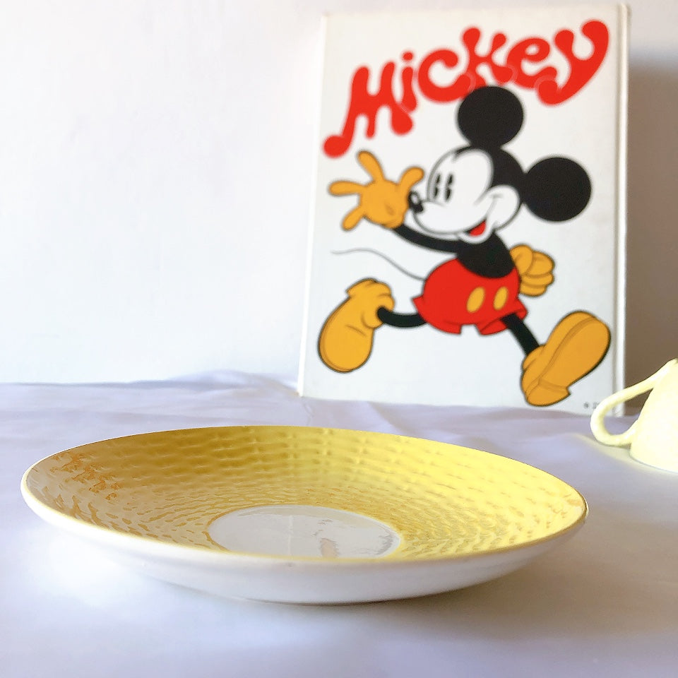 ディゴワンサルグミンヌ ショコラカップアンドソーサー レモンカラー フランスアンティーク食器 ブロカントアンティーク 蚤の市