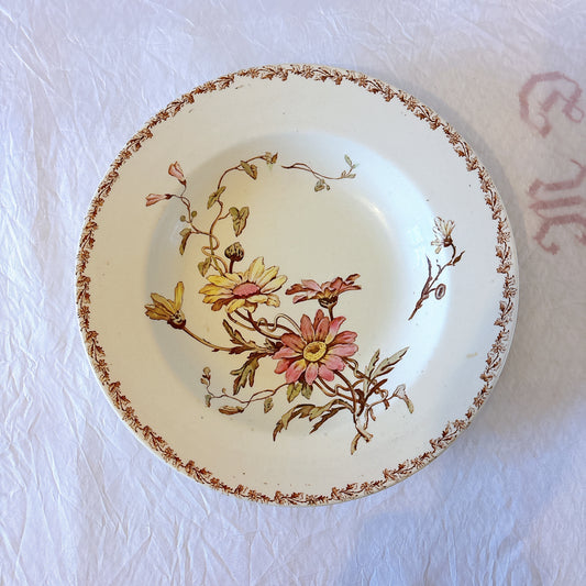 リュネヴィル マーガレット MARGUERITE スーププレート フランスアンティーク食器 蚤の市 ブロカント