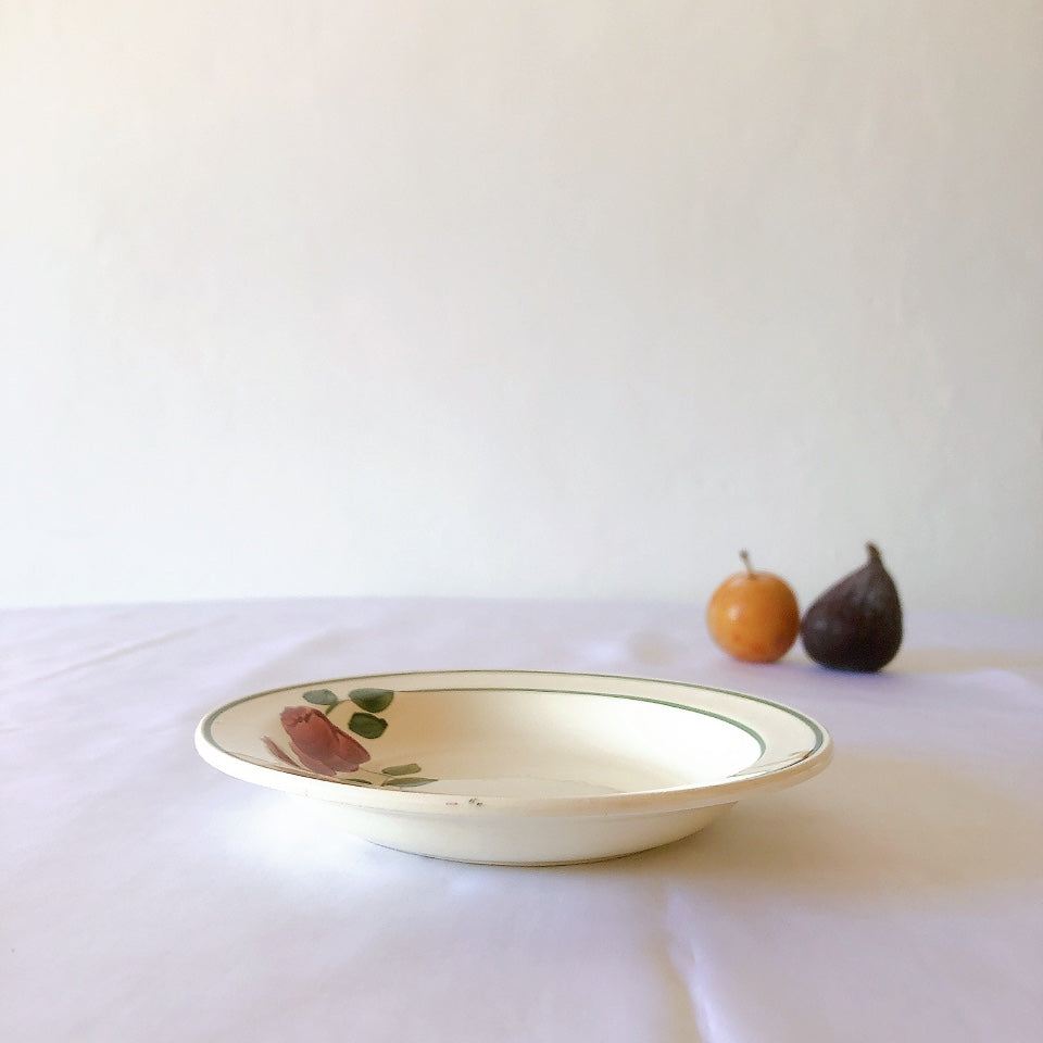 ショワジールロワ HB & Cie Choisy le Roi『ローズ』ディネット サラディエ 大皿 ランスアンティーク食器 ブロカントアンティーク 蚤の市