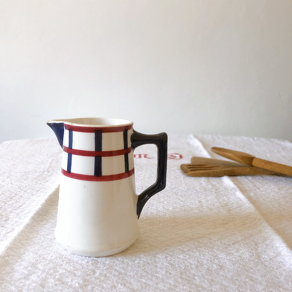 クレイユエモントロー HBCM べアン バスク柄 ピシェ ミルクポット