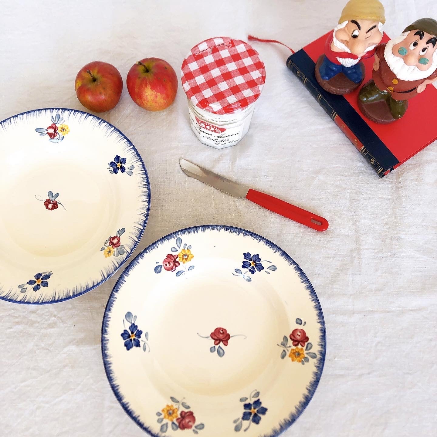 ディゴワンサルグミンヌ 『マリールー』 スーププレート・深皿 D フランスアンティーク・ヴィンテージ食器 ブロカント 蚤の市