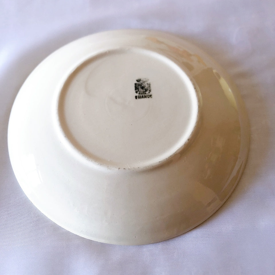 ディゴワンサルグミンヌ ショコラカップアンドソーサー レモンカラー フランスアンティーク食器 ブロカントアンティーク 蚤の市