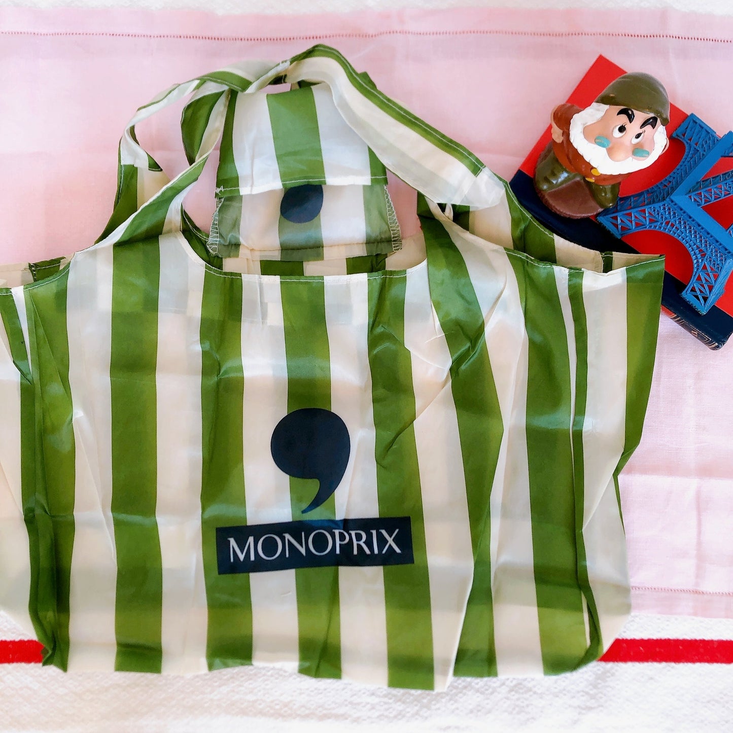 フランス モノプリ(MONOPRIX)エコバック エッフェル塔 フランス土産 フランスエコバック エッフェル塔柄エコバック