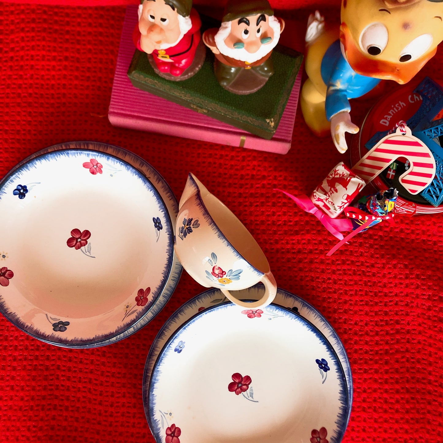 ディゴワンサルグミンヌ 『マリールー』 ディナープレート・平皿 C フランスアンティーク・ヴィンテージ食器 ブロカント 蚤の市
