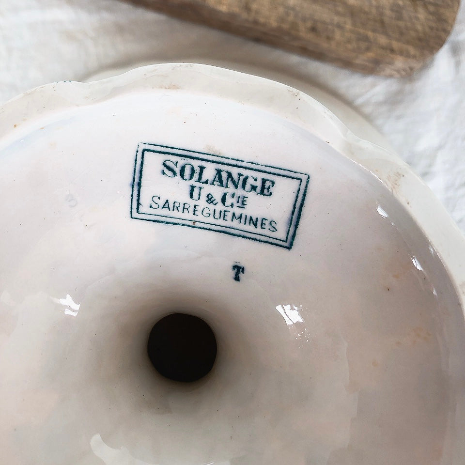 U&Cサルグミンヌ 『SOLANGE・ソランジュ』コンポティエ、コンポ―ト皿 フランスアンティーク食器 ブロカント 蚤の市