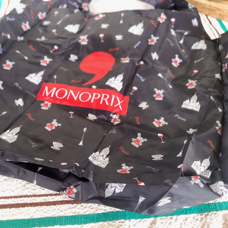 フランス モノプリ(MONOPRIX)エコバック エッフェル塔 フランス土産 フランスエコバック エッフェル塔柄エコバック