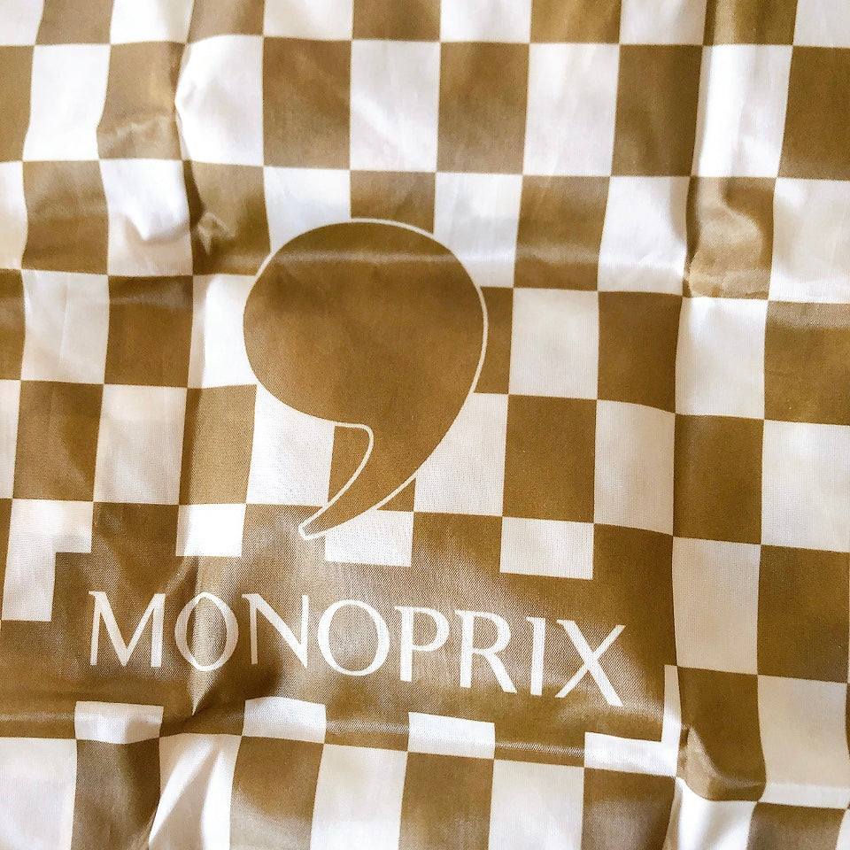 フランス モノプリ(MONOPRIX)エコバック エッフェル塔 フランス土産 フランスエコバック エッフェル塔柄エコバック