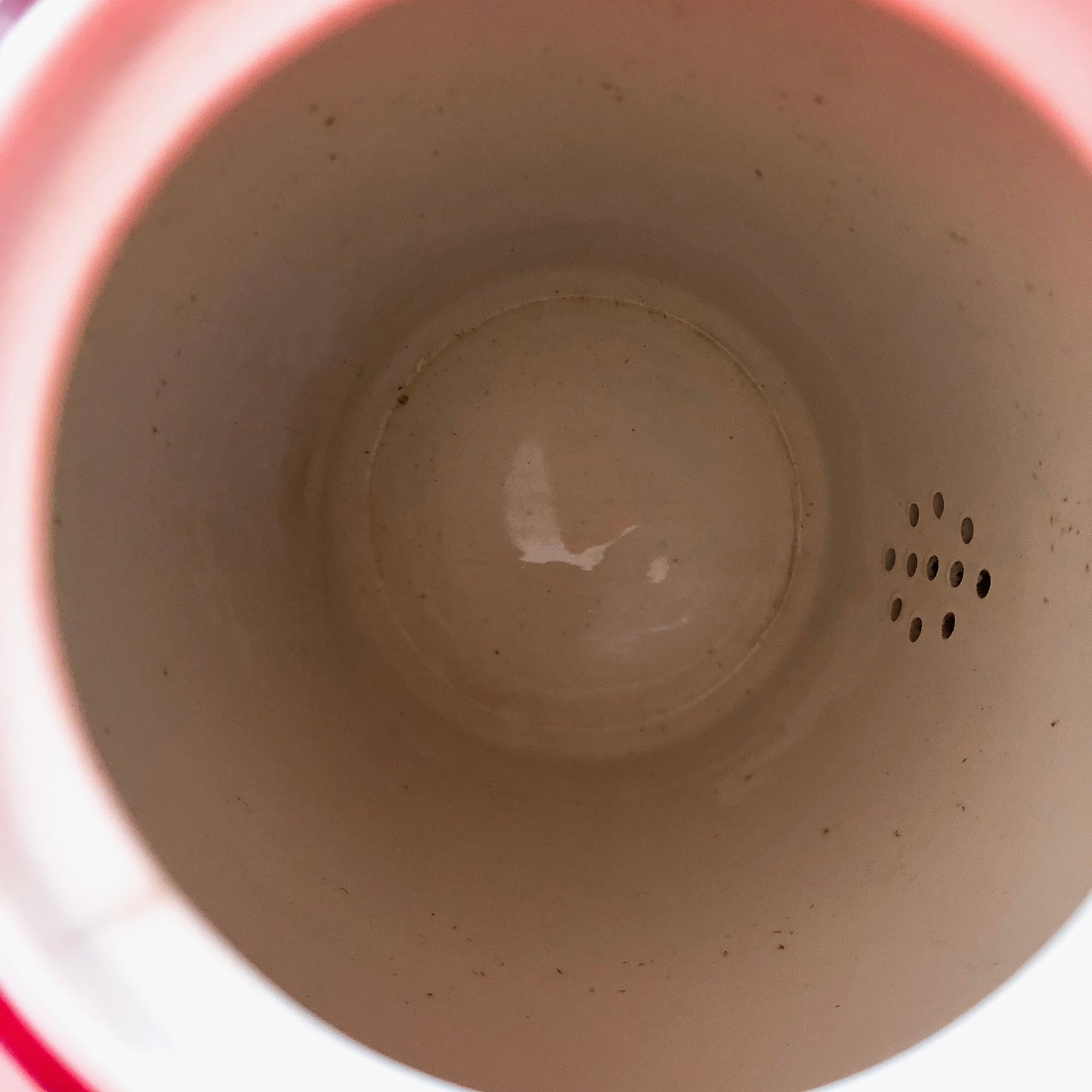 ご予約済クレイユモントロー HBCM Béarn バスク柄 コーヒー/ティポット 1500ML「ボルドー・ダークブルー」フランスアンティーク ブロカント 蚤の市