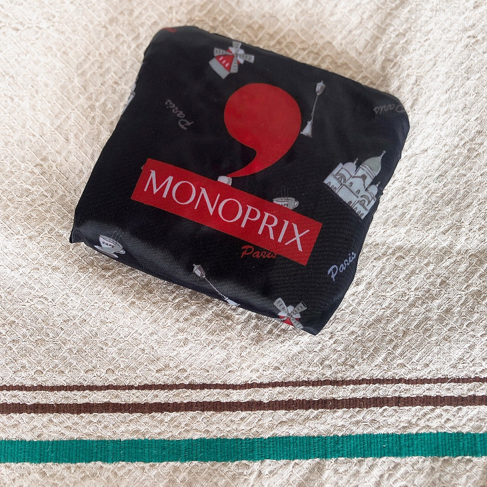 フランス モノプリ(MONOPRIX)エコバック エッフェル塔 フランス土産 フランスエコバック エッフェル塔柄エコバック