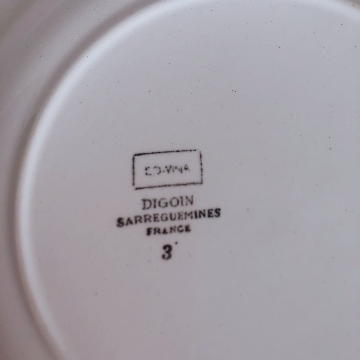 サルグミンヌ 『EDWINA』ディナープレート/平皿 A フランスアンティーク食器 ブロカント 蚤の市