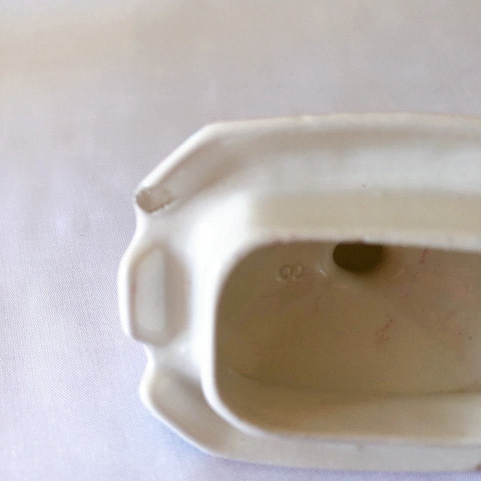 ディゴワンサルグミンヌ Digoin&sarreguemines LES BULLES アールデコ柄ポット ミルクポット B フランスアンティーク食器 蚤の市 ブロカントアンティーク