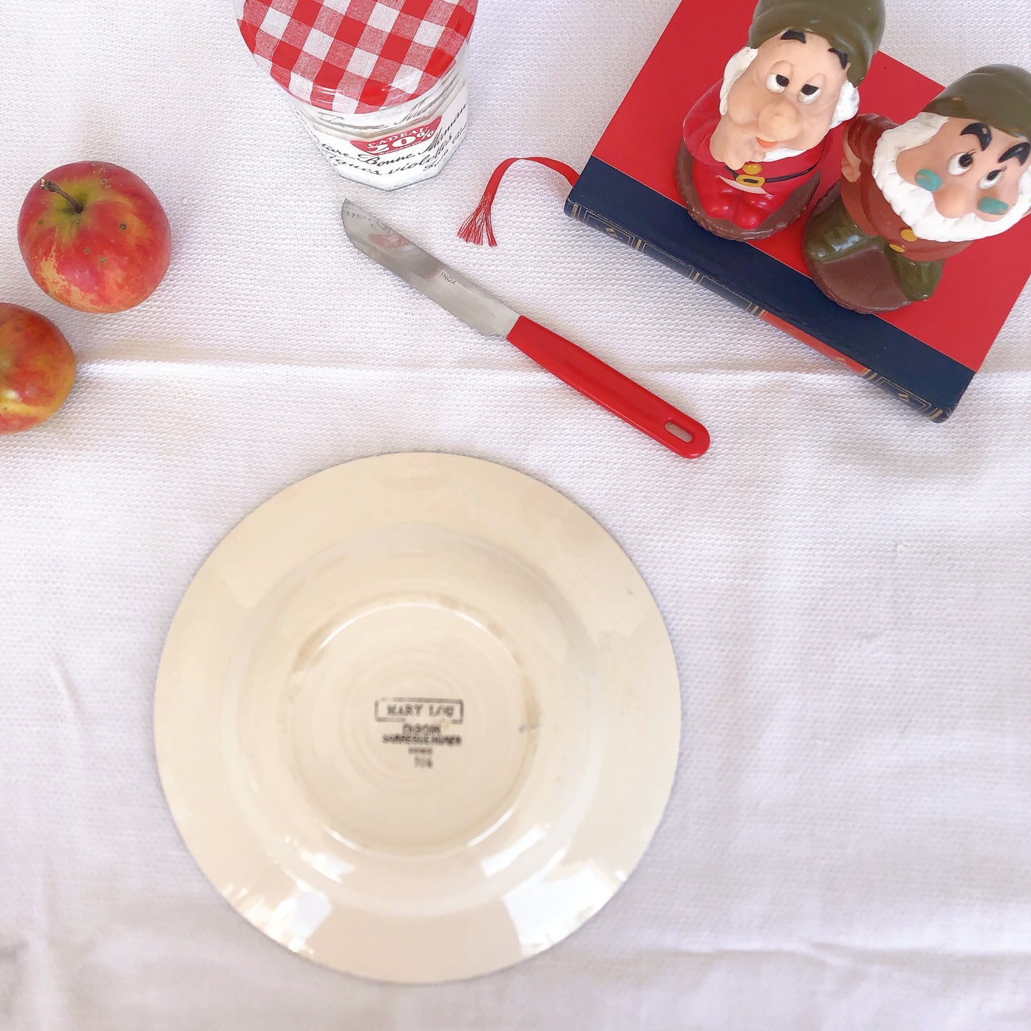 ご予約ディゴワンサルグミンヌ 『マリールー』 スーププレート・深皿 B フランスアンティーク・ヴィンテージ食器 ブロカント 蚤の市