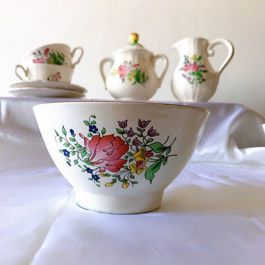 リュネヴィル " Réverbère"シリーズ カフェオレボウル B フランスアンティーク食器 蚤の市 ブロカントアンティークス