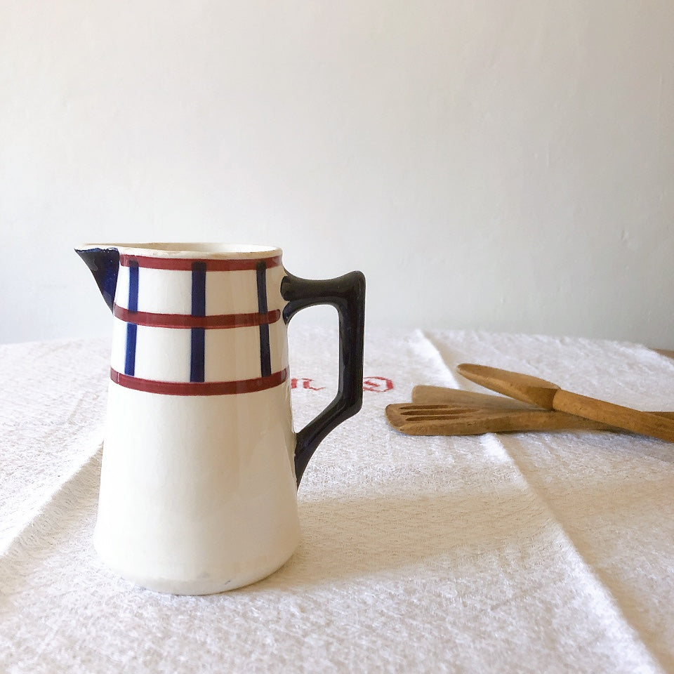 クレイユエモントロー HBCM べアン バスク柄 ピシェ 400ML「ルージュ