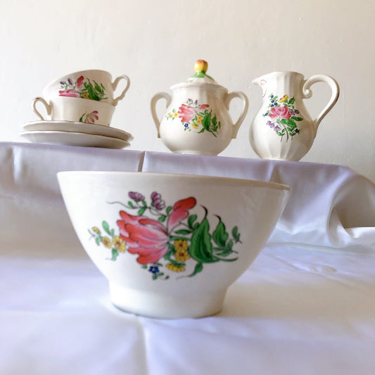 リュネヴィル " Réverbère"シリーズ カフェオレボウル A フランスアンティーク食器 蚤の市 ブロカントアンティークス