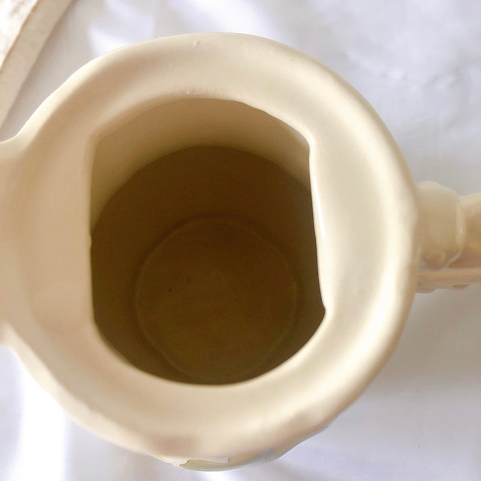ディゴワンサルグミンヌ Digoin&sarreguemines Lotus ロチュス コーヒー/ティーポット&カップ&ソーサー フランスアンティーク食器 ブロカントアンティーク 蚤の市