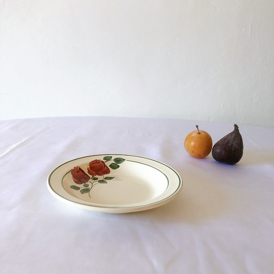 ショワジールロワ HB & Cie Choisy le Roi『ローズ』ディネット サラディエ 大皿 ランスアンティーク食器 ブロカントアンティーク 蚤の市