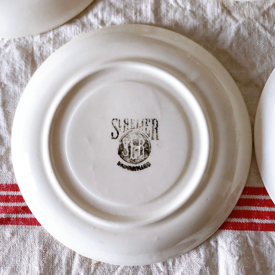 バドンヴィレー Badonviller St Hélier カップアンドソーサー 5客セット B ブロカントフランスアンティーク食器 ヴィンテージ食器 ブロカント 蚤の市