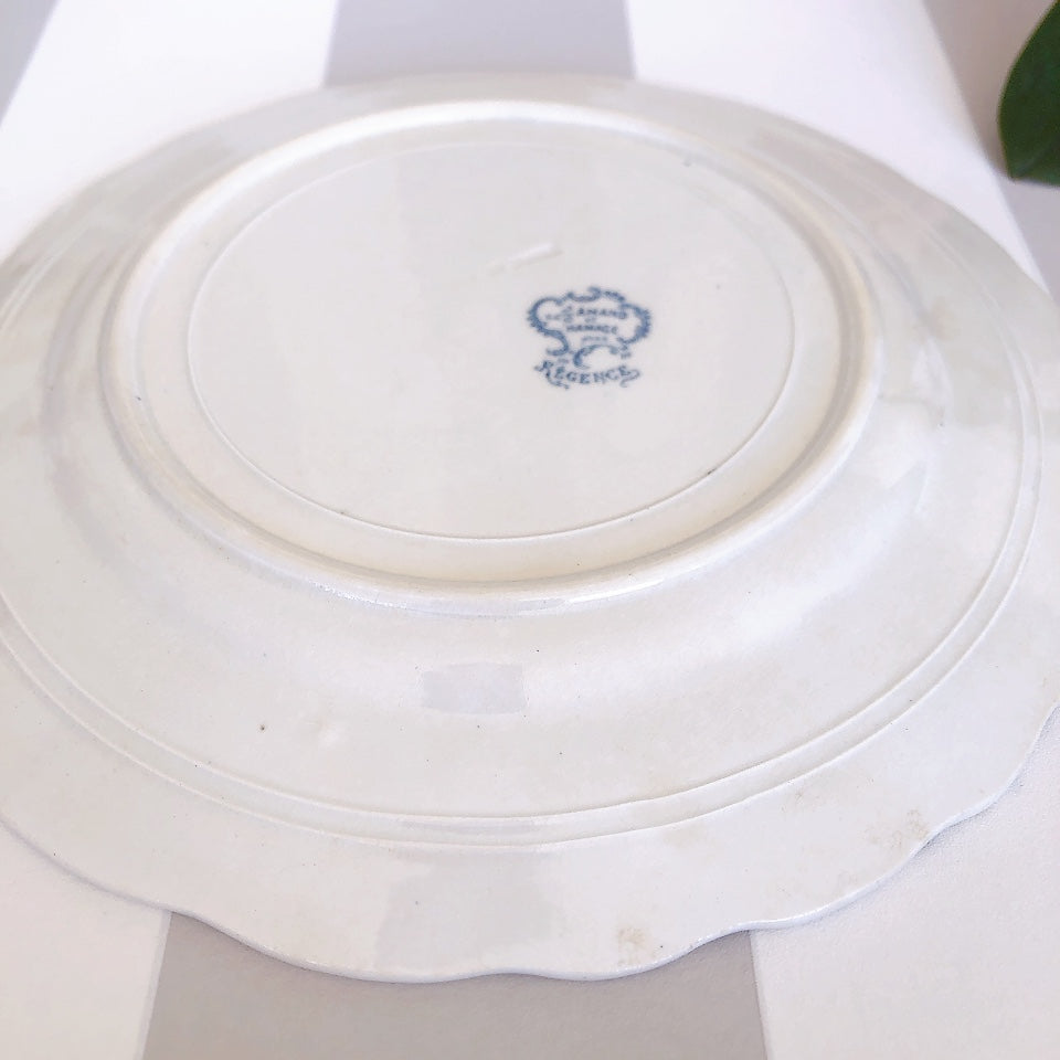 サンタマンアマージュREGENCE(レジャンス) ディナープレート C フランスアンティーク食器 ブロカント 蚤の市