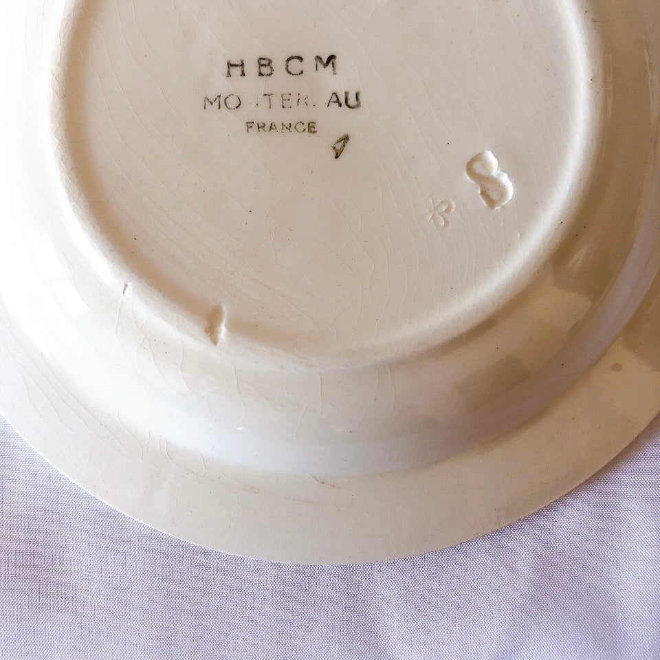 ショワジールロワ HB & Cie Choisy le Roi『ローズ』ディネット サラディエ 大皿 ランスアンティーク食器 ブロカントアンティーク 蚤の市