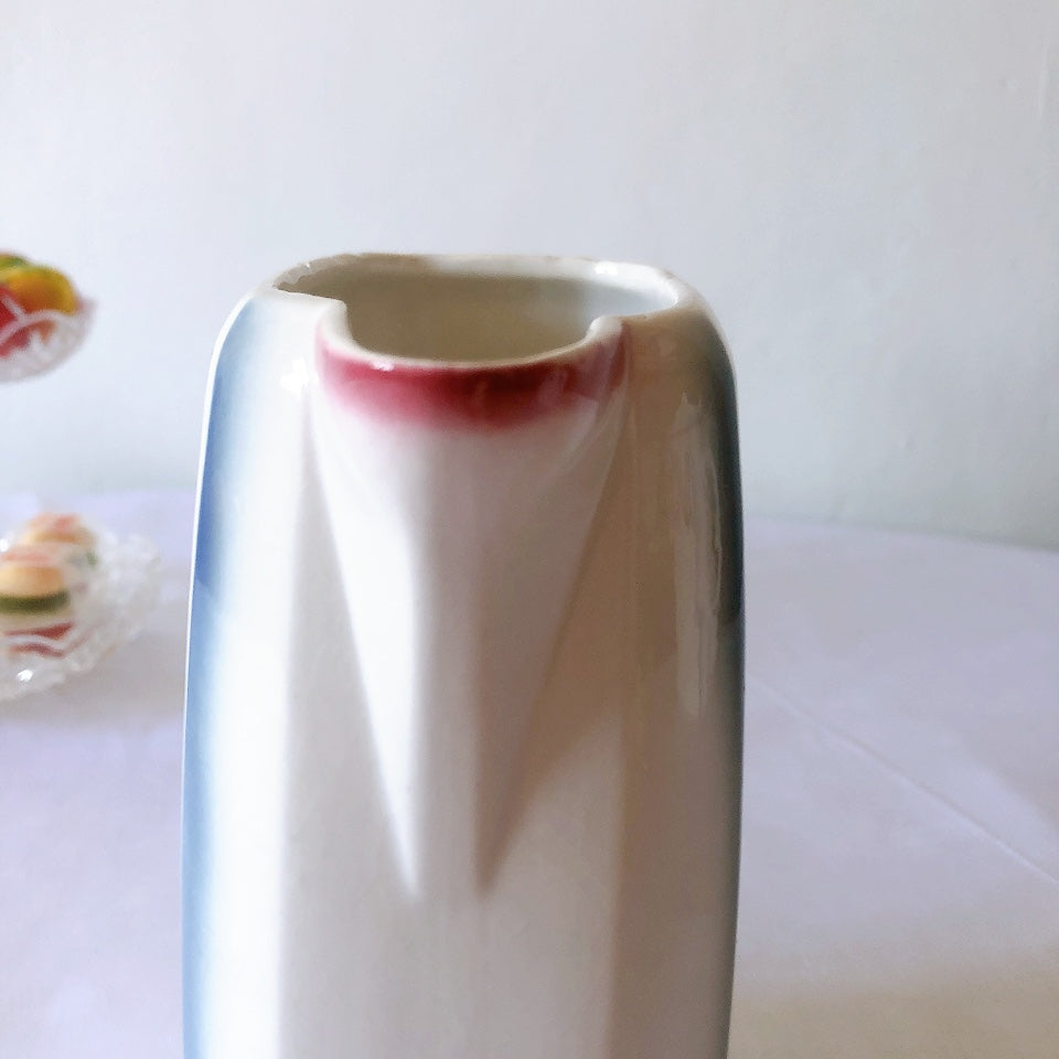 ディゴワンサルグミンヌ Digoin&sarreguemines アールデコ柄 ポット、ミルクポット A フランスアンティーク食器 蚤の市 ブロカントアンティーク