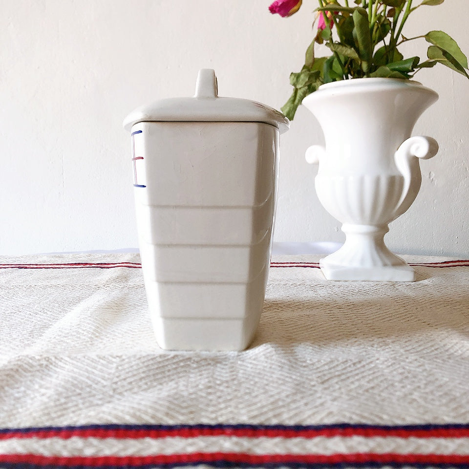 リュネヴィル K&G LUNEVILLE " MALOU"シリーズ 陶器製キャニスター SUCRE 他計4点セット フランスアンティーク食器 蚤の市 ブロカント