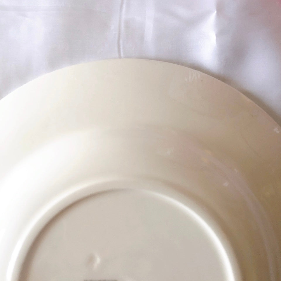 クレイユエモントロー HBCM ECOSSAIS スーププレート/深皿 F フランスアンティーク食器 ブロカントアンティーク 蚤の市