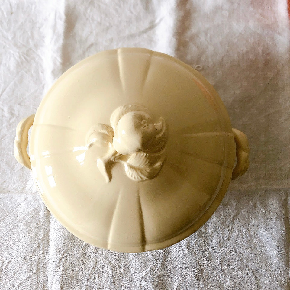 フランス ディゴワン&サルグミンヌ 花リム・小さな スーピエール/レギュミエール フランスアンティーク食器 ブロカント 蚤の市