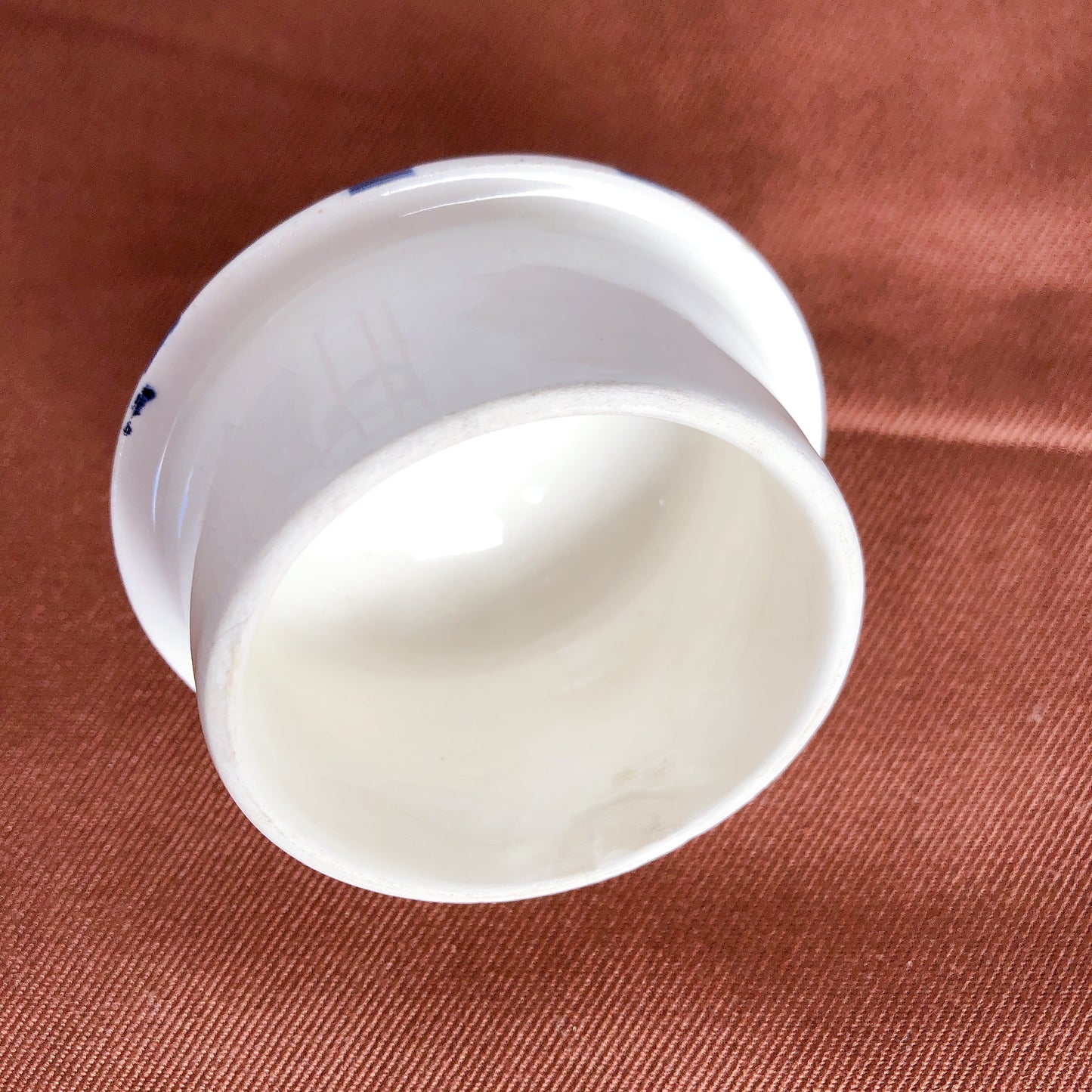 クレイユモントロー HBCM Béarn バスク柄 コーヒー/ティポット B「レッド・ブルー」フランスアンティーク食器 ブロカント 蚤の市 アンティーク食器 バスク柄アンティーク