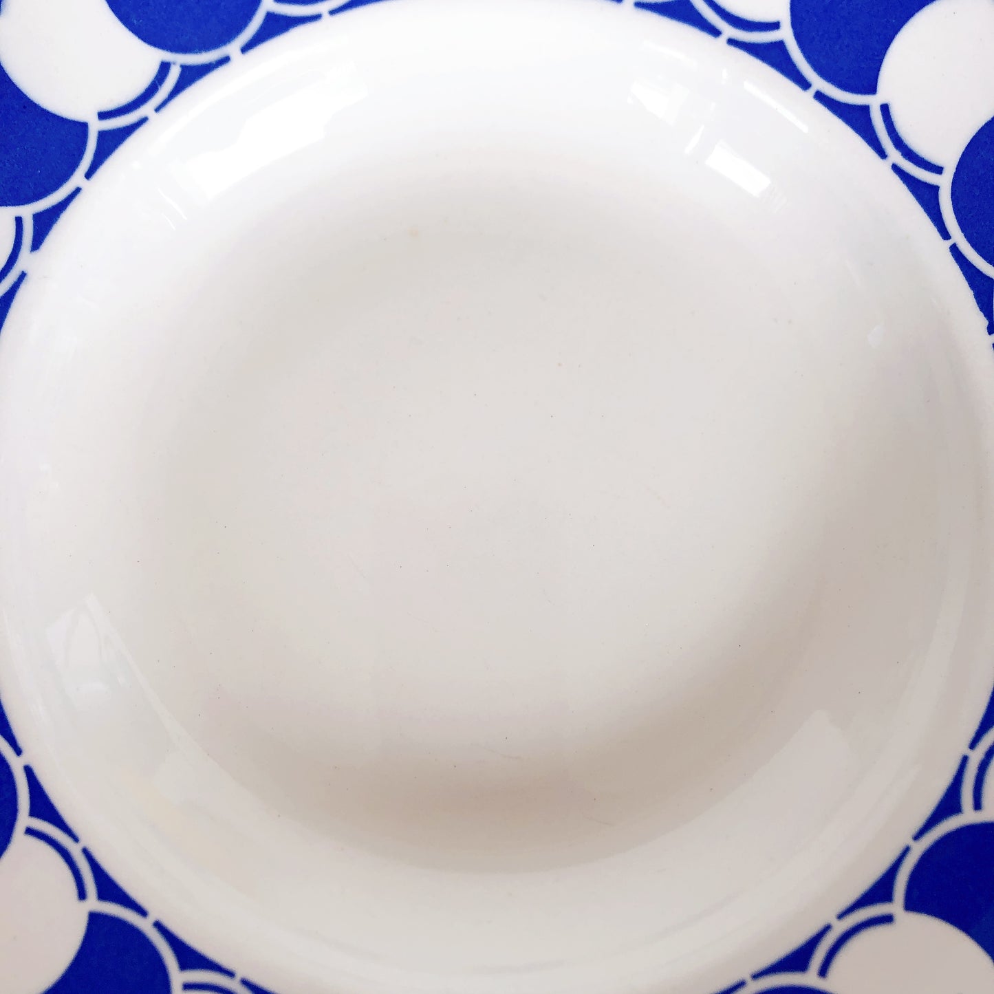 ディゴワンサルグミンヌ Digoin&sarregumines DOROTHY スーププレート 深皿 A ブルー フランスアンティーク食器 ビンテージ食器 ブロカント 蚤の市