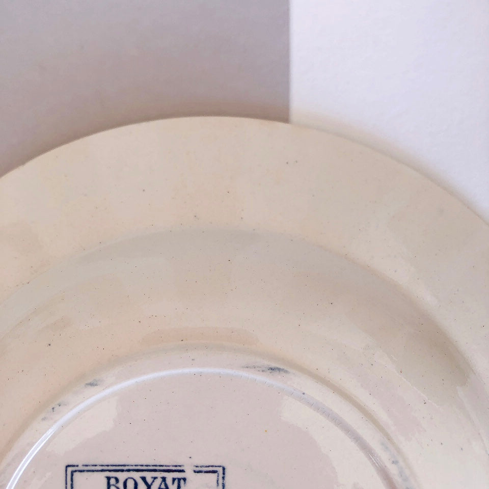 フランスアンティーク U&Cサルグミンヌ スーププレート 深皿 ”ROYAT” ロワイヤ a フランスアンティーク食器 ブロカント 蚤の市