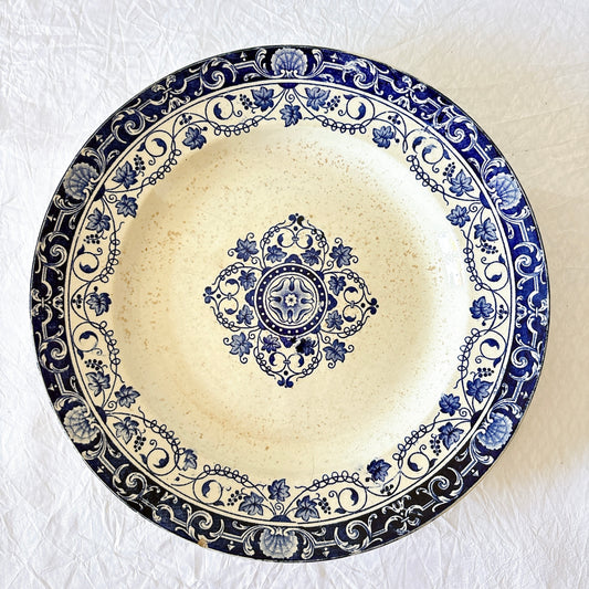 フランスアンティーク ヴィエイヤーボルドー(J.V.B.)「Louis XV」シリーズ 大皿 ブロカント 蚤の市