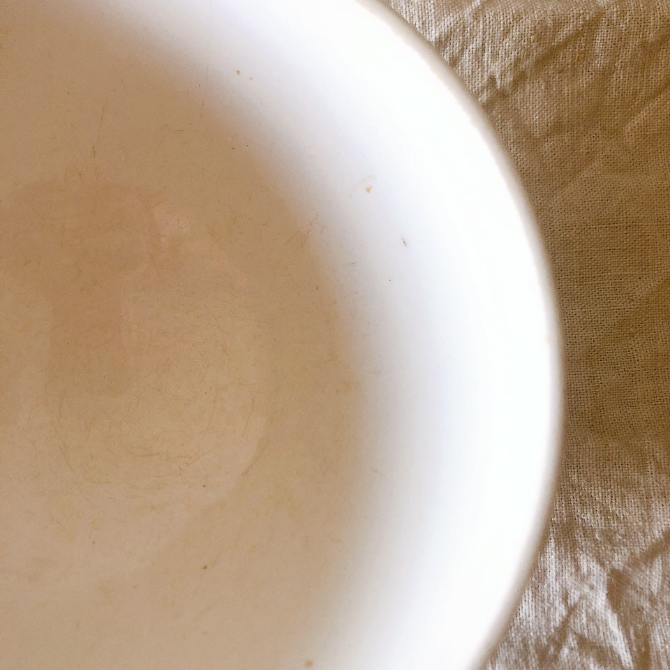 フランスアンティーク Luneville リュネヴィル カフェオレボール バンブーグリーン アンティーク食器 ヴィンテージカフェオレボウル