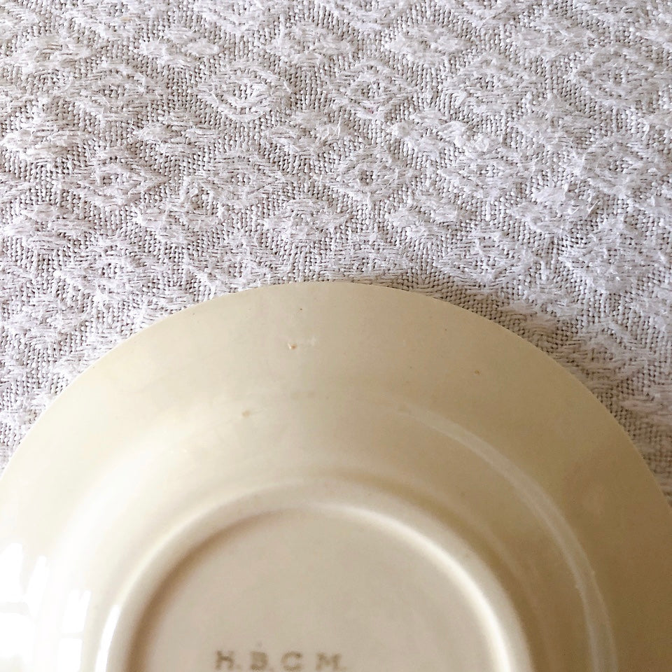 ショワジールロワ HB & Cie Choisy le Roi『ローズ』ディネット スーププレート 深皿 フランスアンティーク食器 ブロカントアンティーク 蚤の市