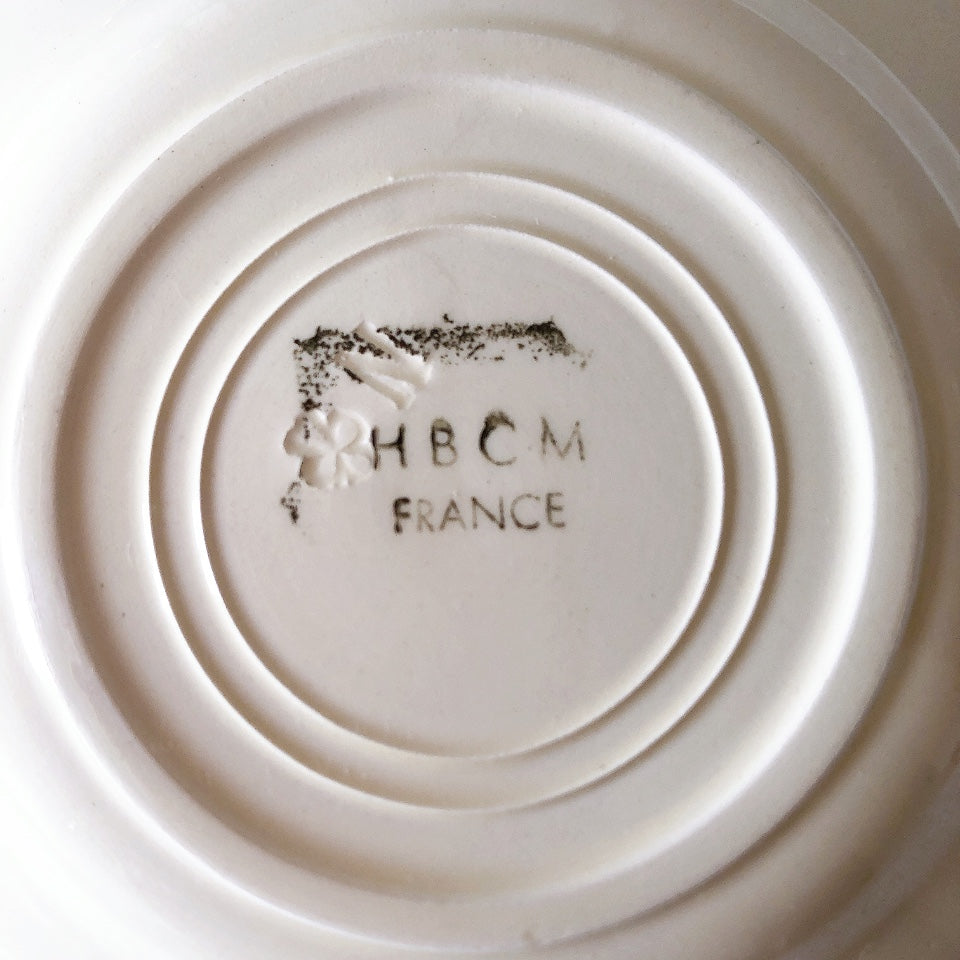 ショワジールロワ HB & Cie Choisy le Roi『ローズ』ディネット ディナープレート 平皿 A フランスアンティーク食器 ブロカントアンティーク 蚤の市